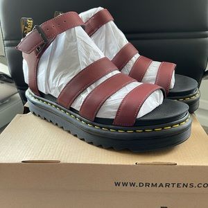 Women’s Dr Martens Blaire Sandles NWTNew in boxSize 11Cherry red